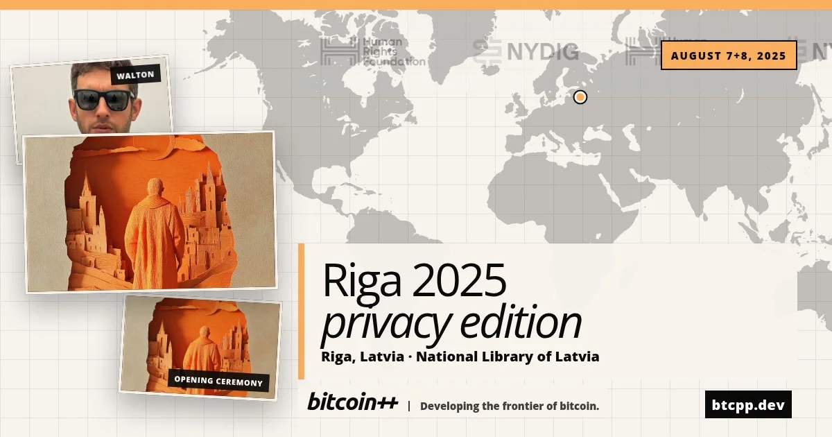 bitcoin++ Riga · Privacy edition